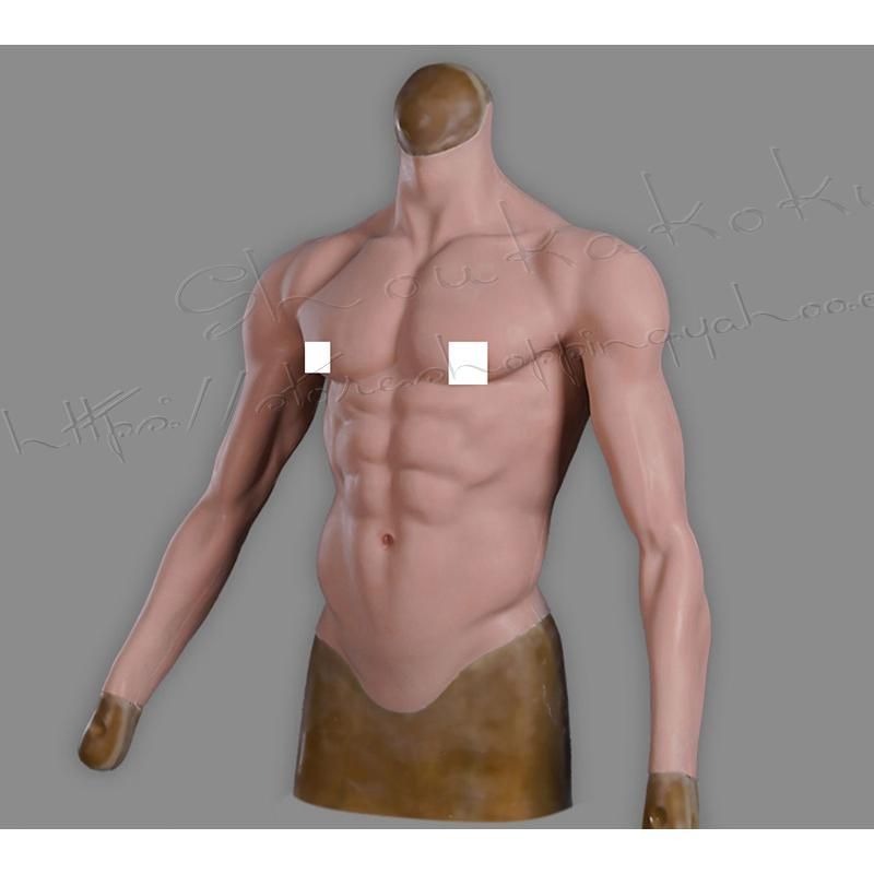 シリコン筋肉スーツ 偽筋肉 筋肉 仮装 男装 コスプレ 筋肉服 人工筋肉 偽腹筋 マッチョ 仮装 シリコン 性転換 胸の筋肉 変装 変性