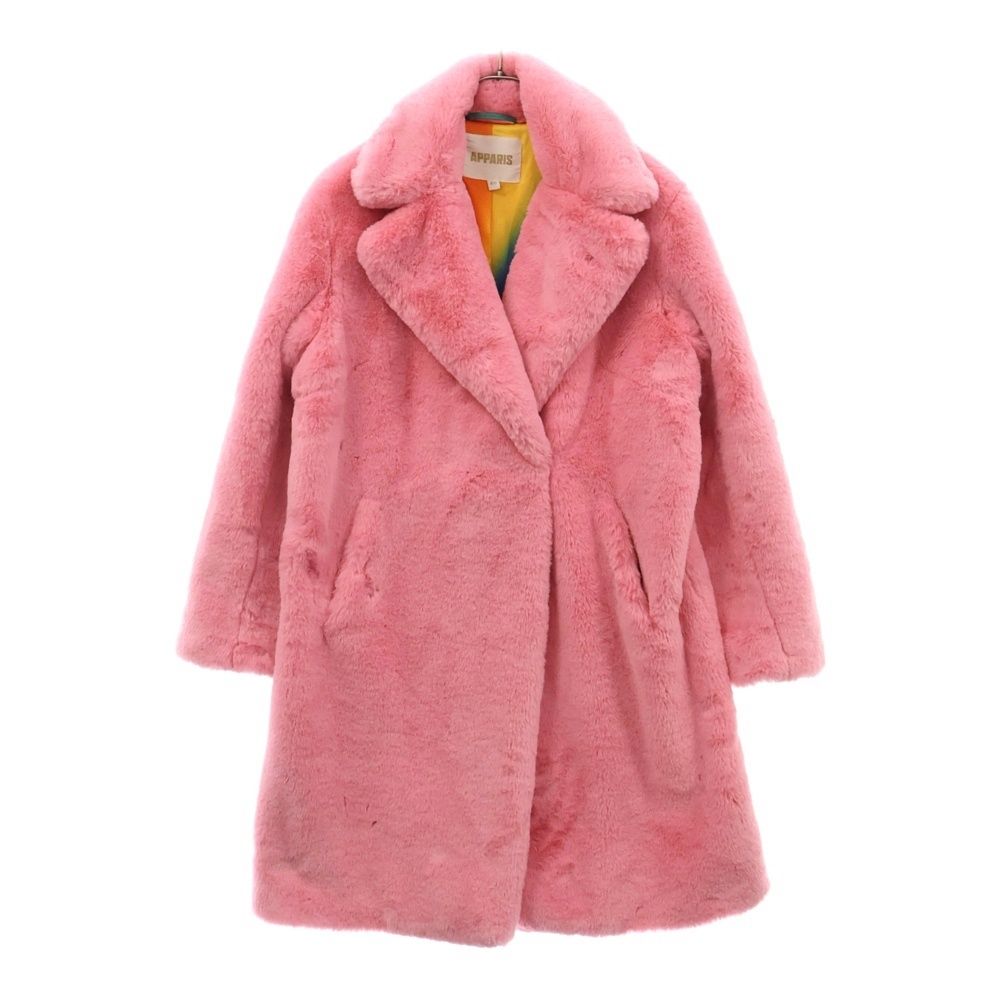 APPARIS (アパリス) Faux-Fur Single Breasted Coat エコファー