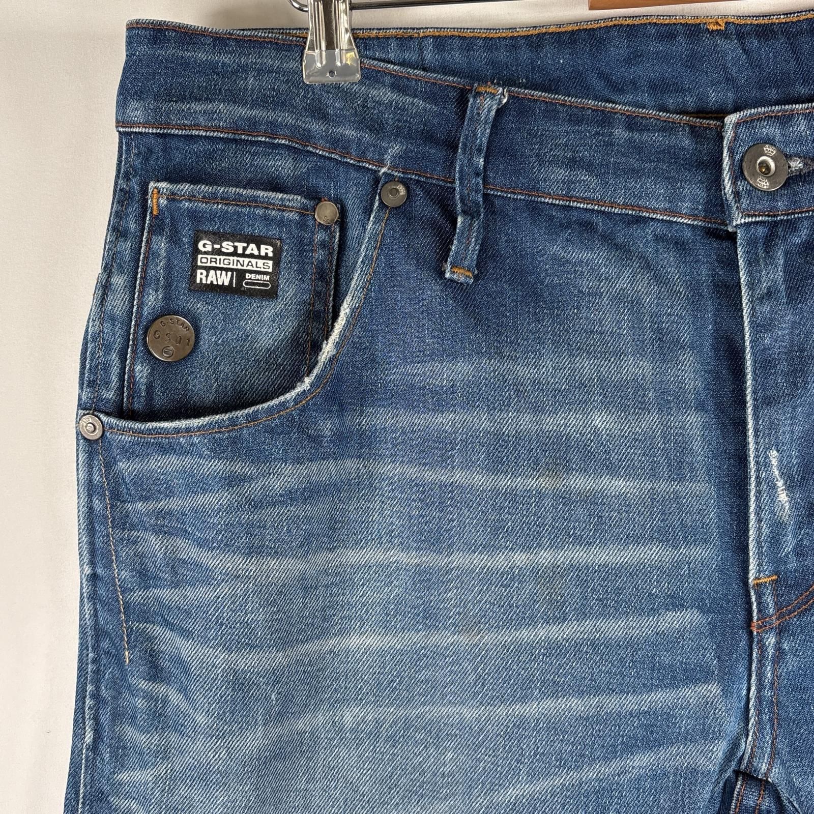 古着 ジースターロゥ G-STAR RAW デニムパンツ デニムパンツ ヒゲ 色