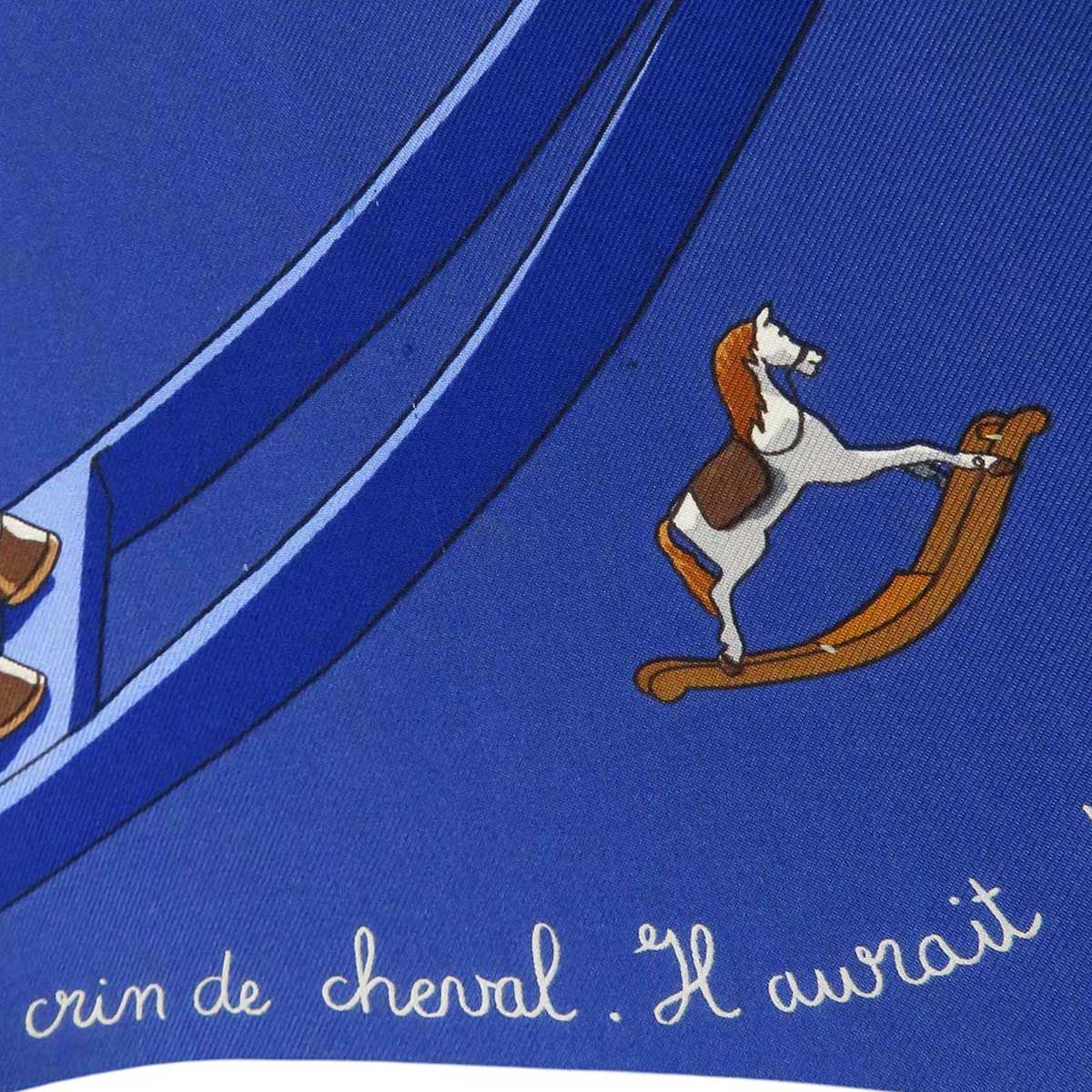 美品 エルメス カレ90 馬のお話をして Reconte moi Le Charal スカーフ シルク100％ イエロー 0035 HERMES エルメス カレ90 Raconte moi le Cheval お馬の話をして