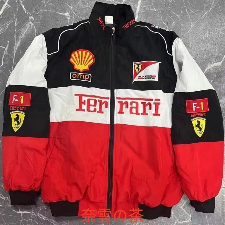 新品未使用】Ferrari フェラーリ F1 レーシングスーツ サイクリング ジャケット ウェア ジャケット レーシングジャケット 長袖  秋冬のコットンコート刺繍 男女兼用 3色 - メルカリ