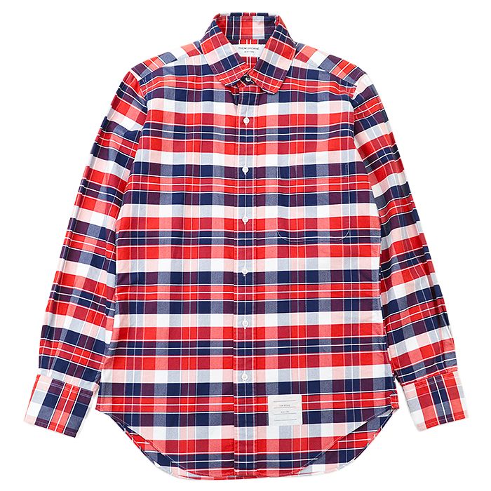 美品 トムブラウン THOM BROWNE シャツ ロングスリーブ ボタンダウン