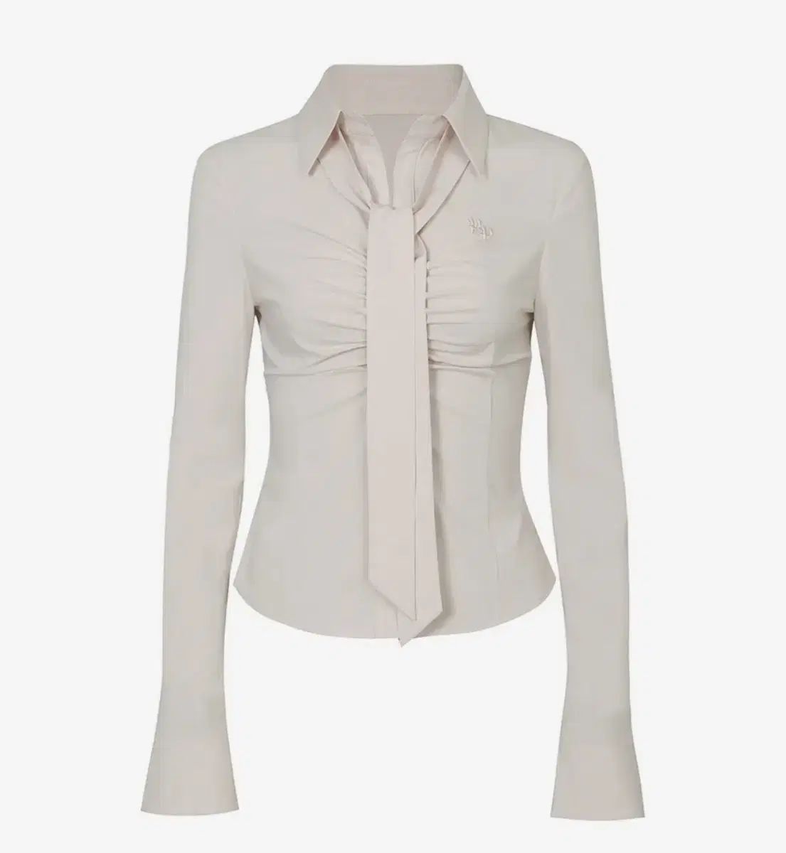 PAIN OR PLEASURE ペインオアプレジャー VIVIAN SCARF SHIRT ベージュ