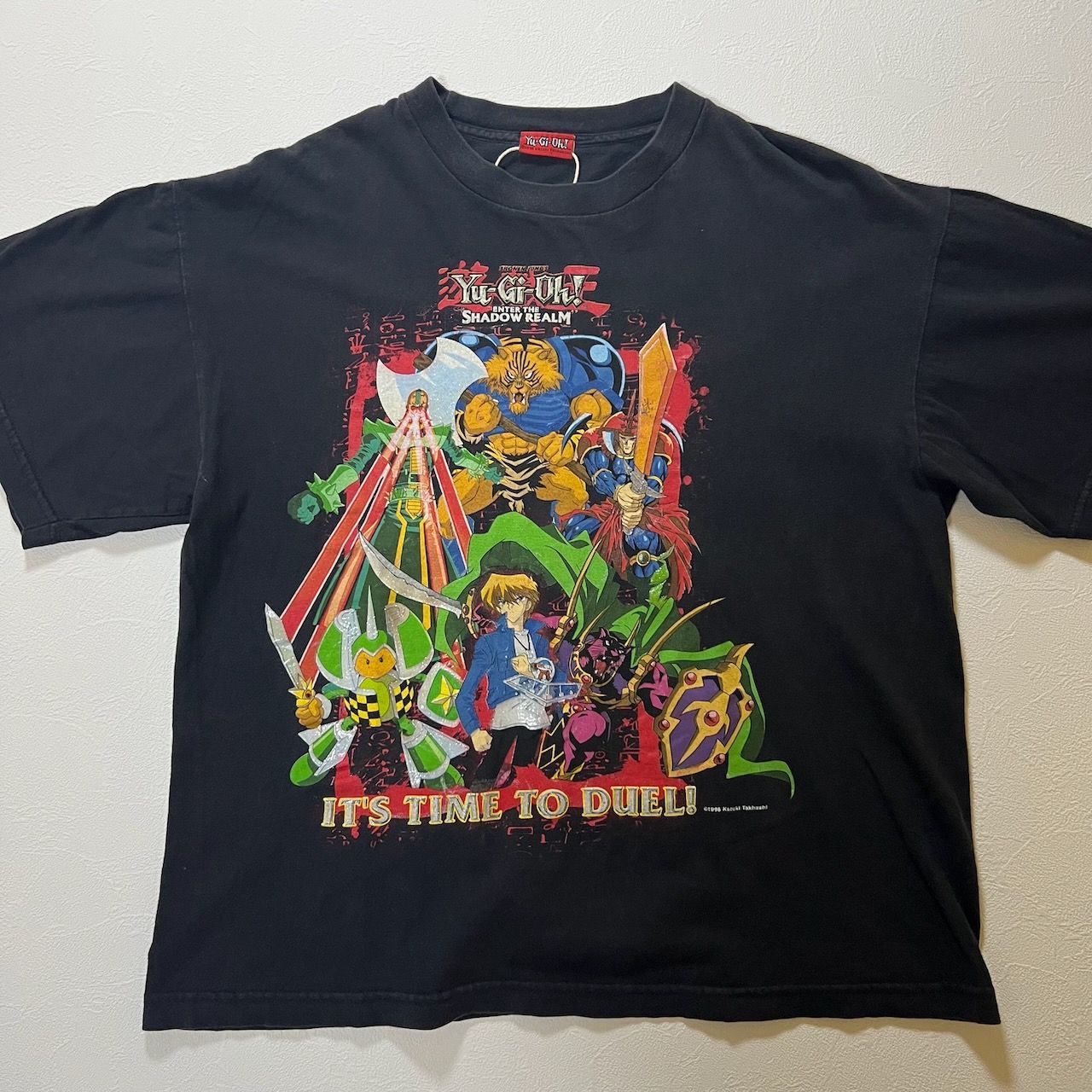 00s 遊戯王 アニメtシャツ メキシコ製 XL 城之内克也 ヴィンテージ▲ 遊戯王 城之内 アニメ Tシャツ 黒 古着 - メルカリ