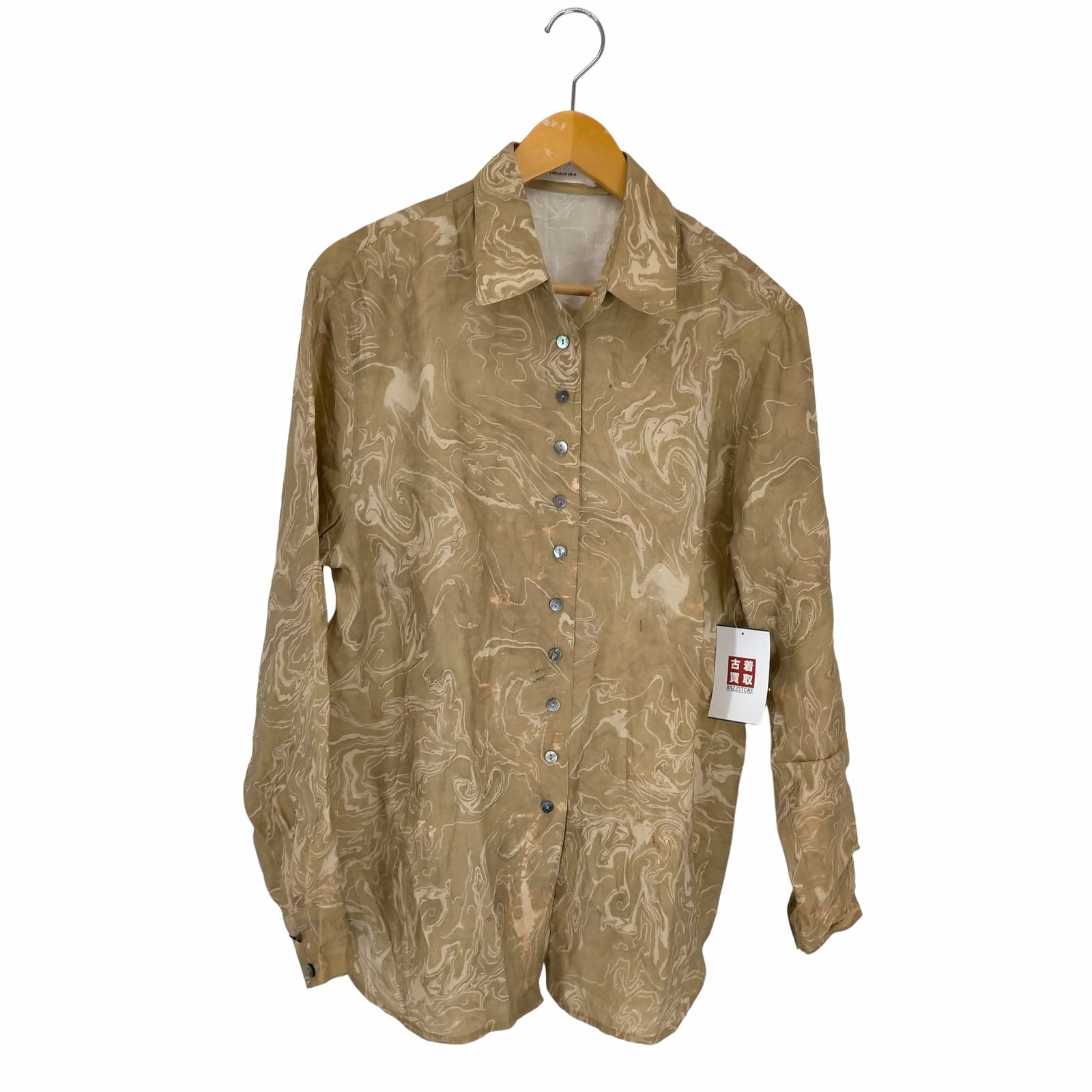 【未使用】 TODAYFUL ヴィンテージ マーブル シャツ TODAYFUL(トゥデイフル) 「Vintage Marble Shirts」シャツ