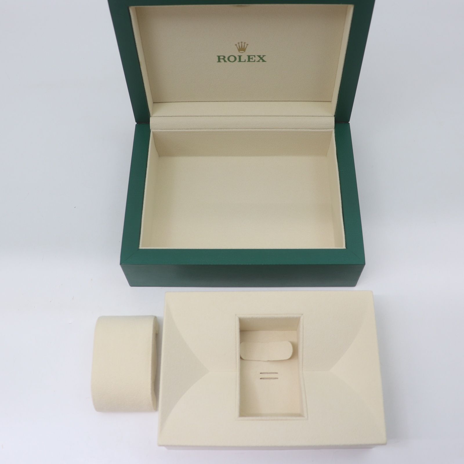 ロレックス　※空箱　クッション、コマ付き ROLEX ロレックス 時計 収納ケース 空箱 Mサイズ ☆コマ付き