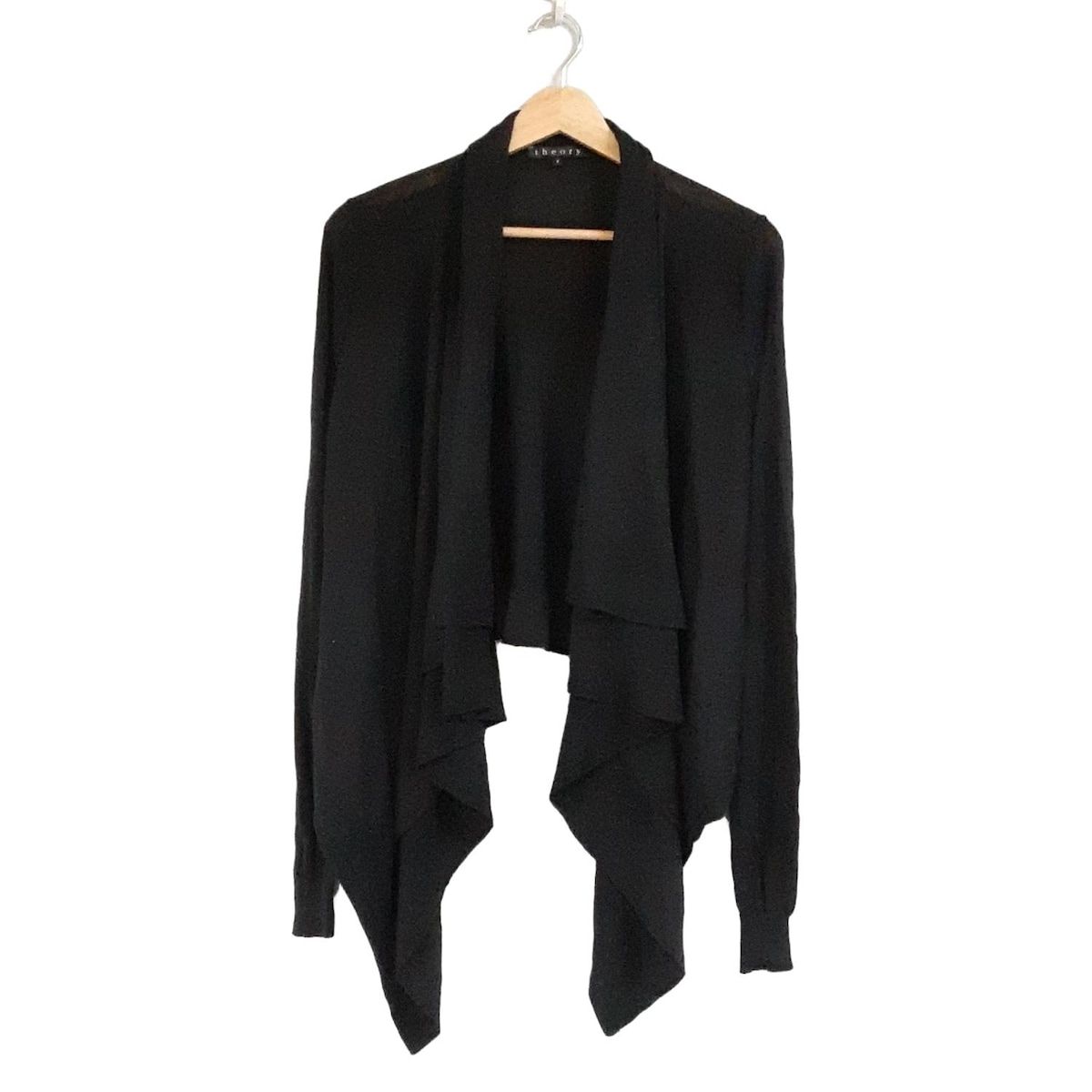theory セオリー カーディガン サイズS レディース - 黒 長袖