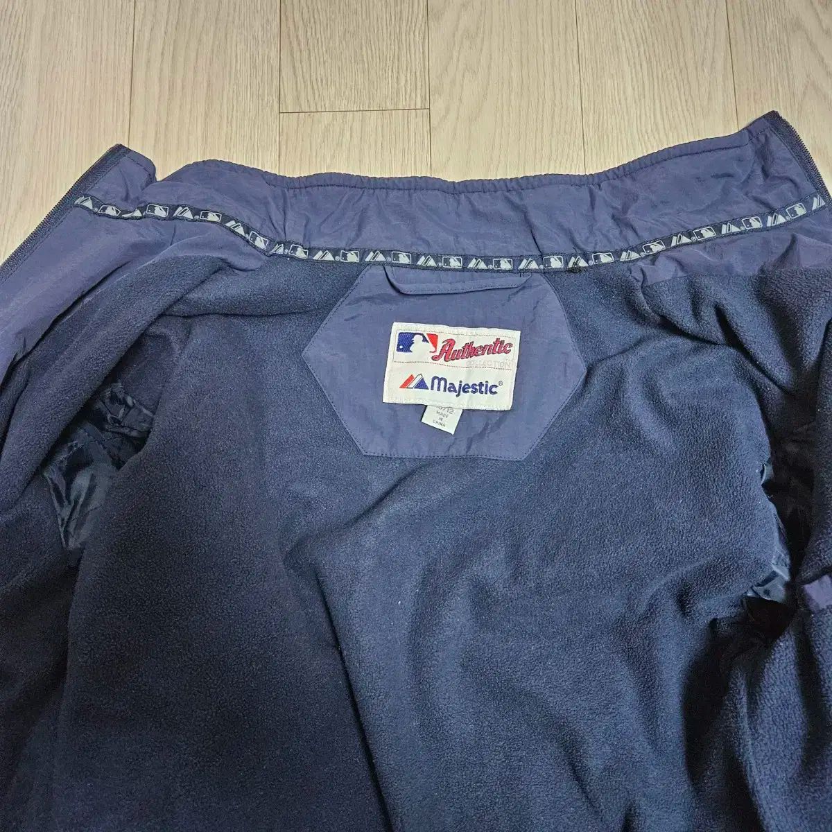 メイク 90s マジェスティック ニューヨーク ヤンキース ジャケット キッズ 10-12 スタージャン 【代理店正規品】