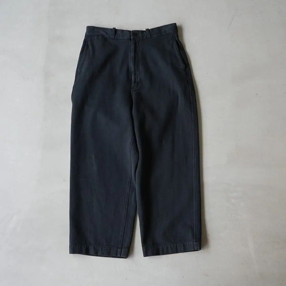 YOKOSAKAMOTO Work Wide Trousers Black