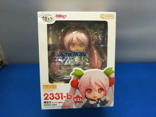 【中古】未開)B賞 ねんどろいど 桜ミク セーラー服Ver. フィギュア ｢グッスマくじ 桜ミク&quot;2024&quot;｣[18][240018383028] ラスト賞 ねんどろいど 2331ーb 初音ミク 桜ミク セーラー服Ver
