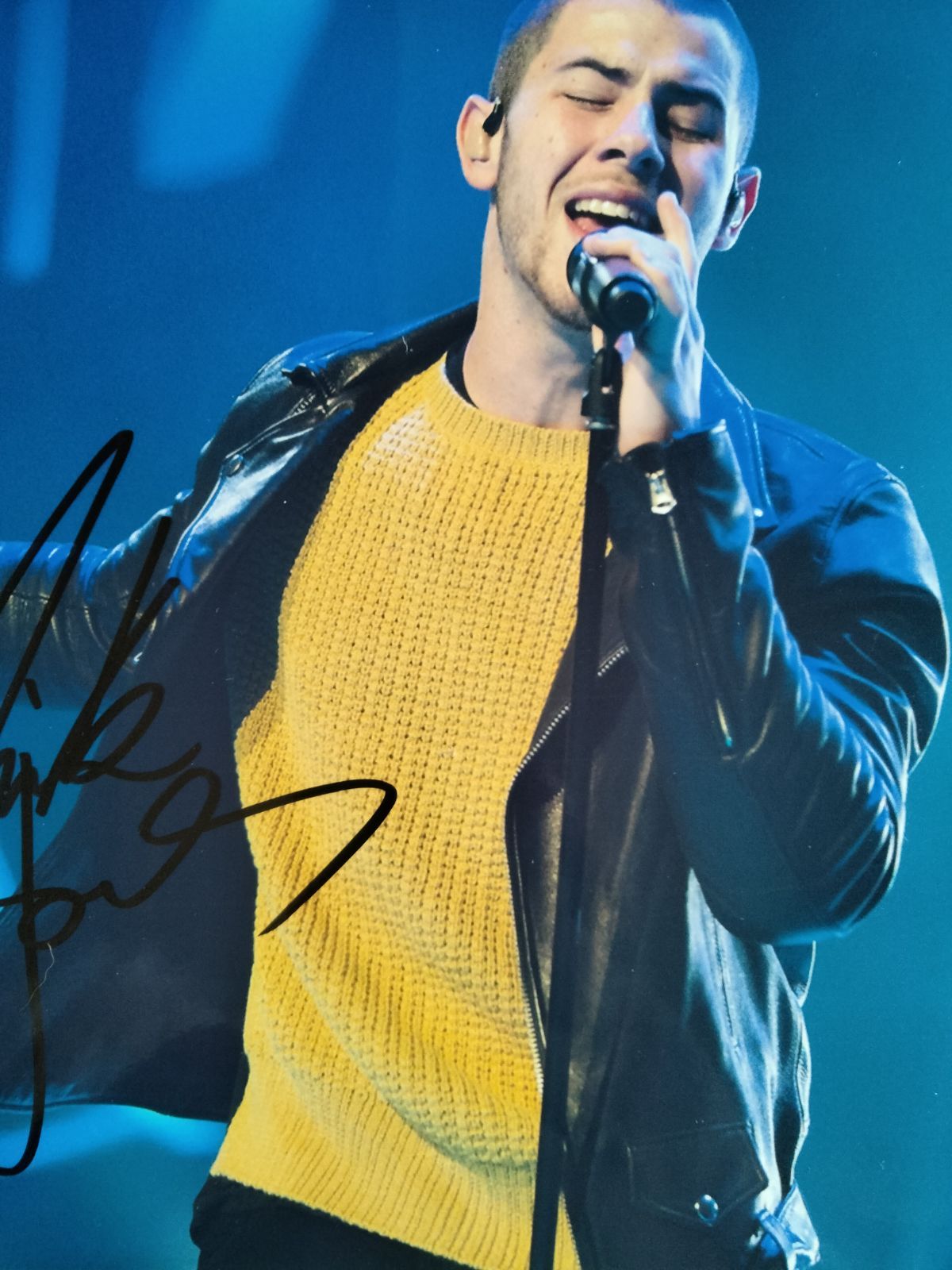 ニック・ジョナス直筆サイン入り写真…Nick Jonas…ジョナス