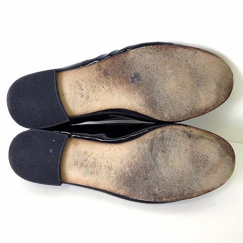 レペット サンドリオン バレエシューズ フラットパンプス 37 リボン エナメル レペット Repetto サンドリオン Cendrillon フラット パンプス