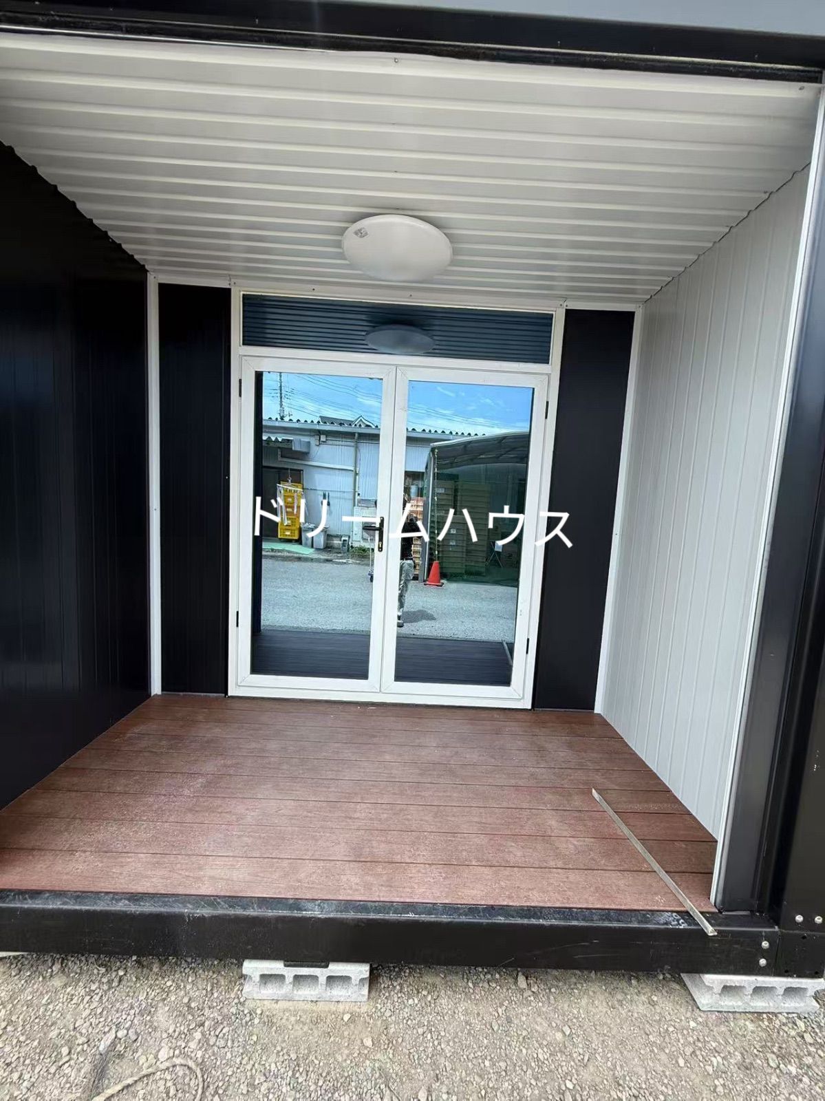 プレハブ勾配屋根3*6*2.8m3連結 実績 事務所 プレハブ プレハブハウス 