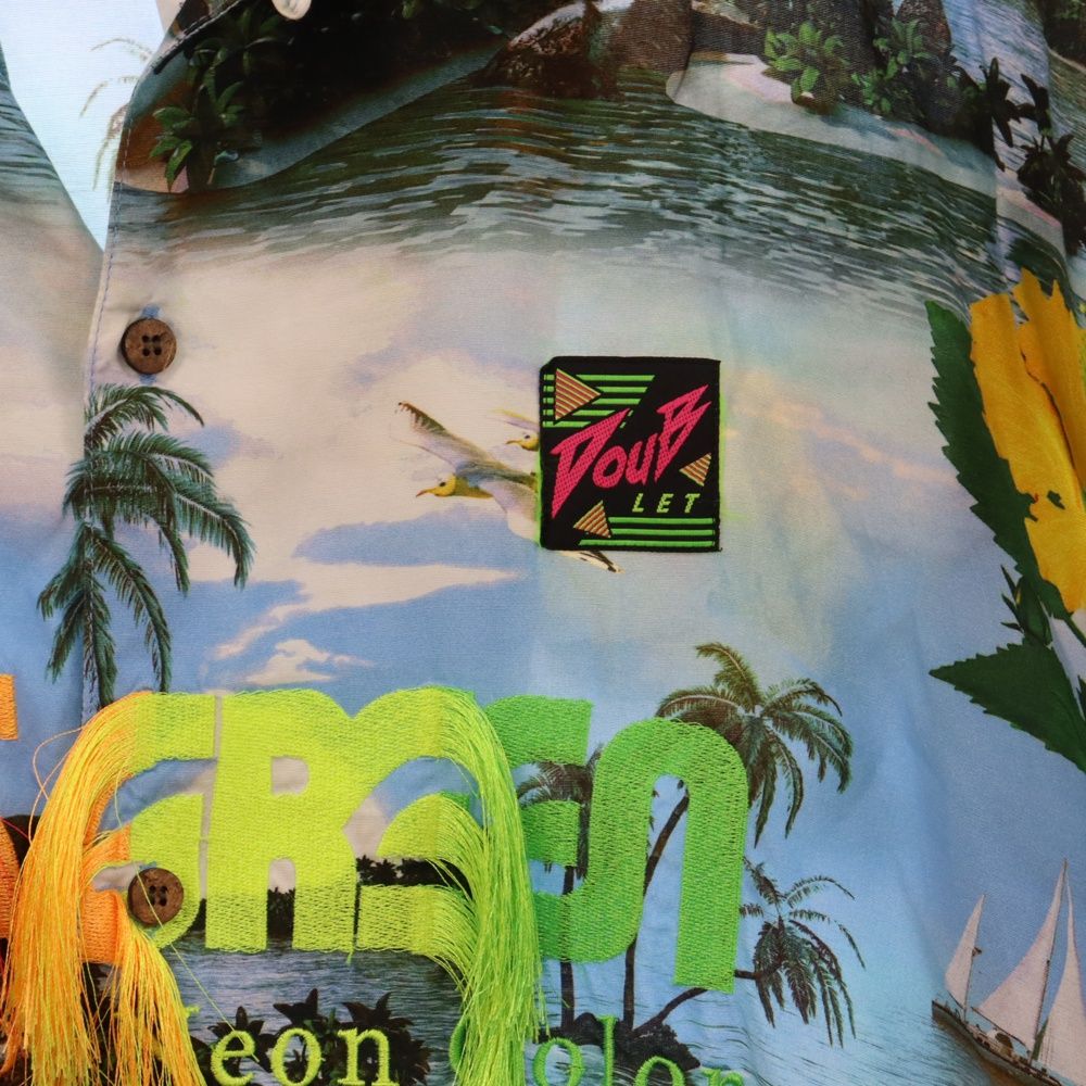 doublet (ダブレット) 19SS GRADATION NEON EMBROIDERY ALOHA SHIRT