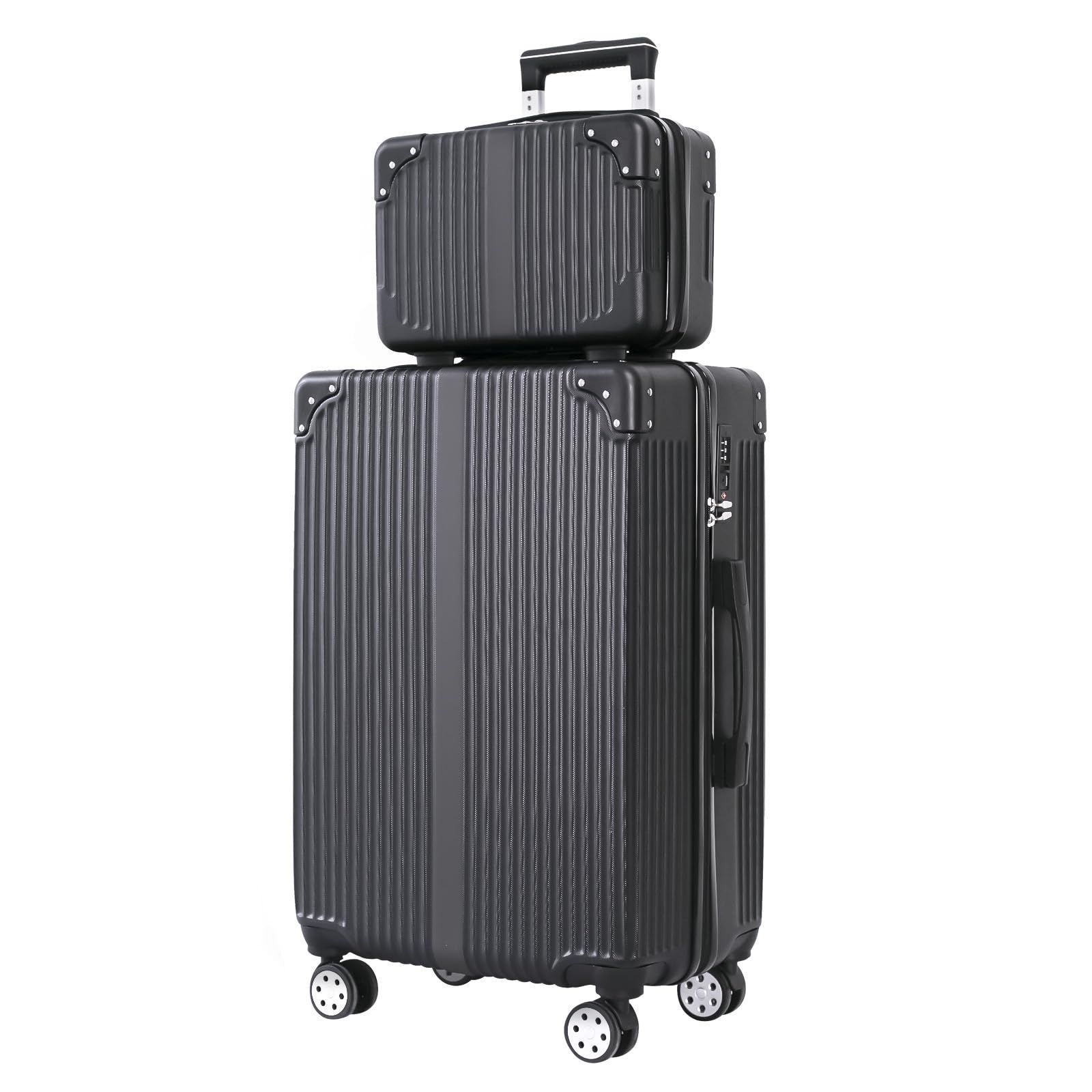 ブラック_Sサイズ|1-3泊|35L|機内持込 Xindzy スーツケース キャリーバッグ キャリーケース 機内持込 TSAローク搭載 超軽量 大型 静音 ダブルキャスター 耐衝撃 360度回転906 S ブラック