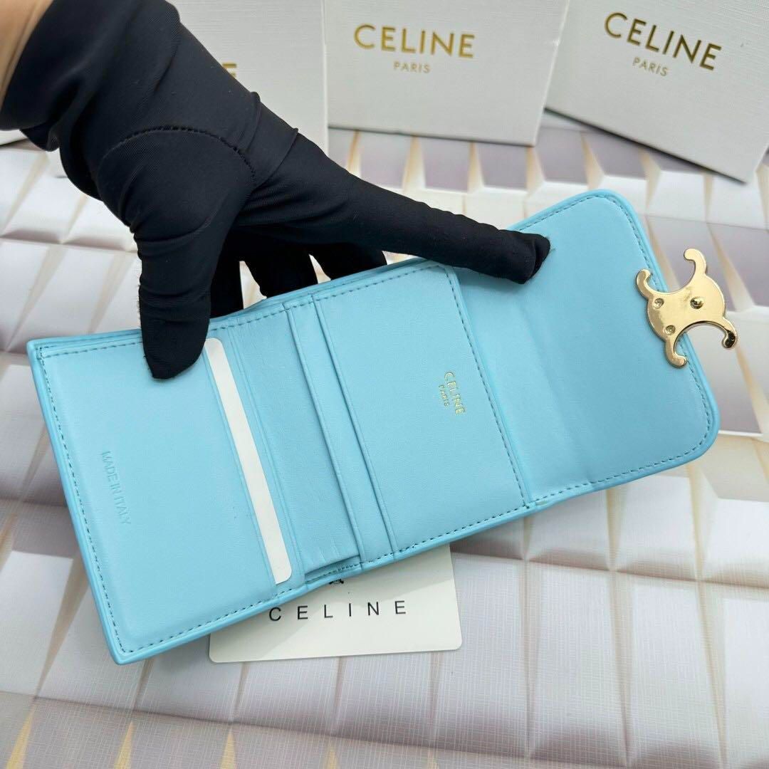 極上美品！！Celine セリーヌ 三つ折り財布 スモールトリオンフ