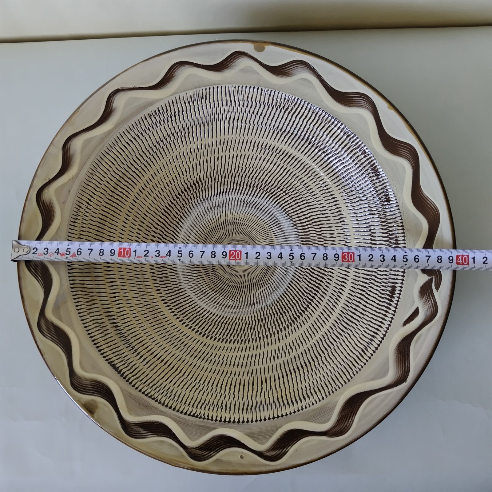 小鹿田焼 大皿 特大 民芸 小鹿田焼き