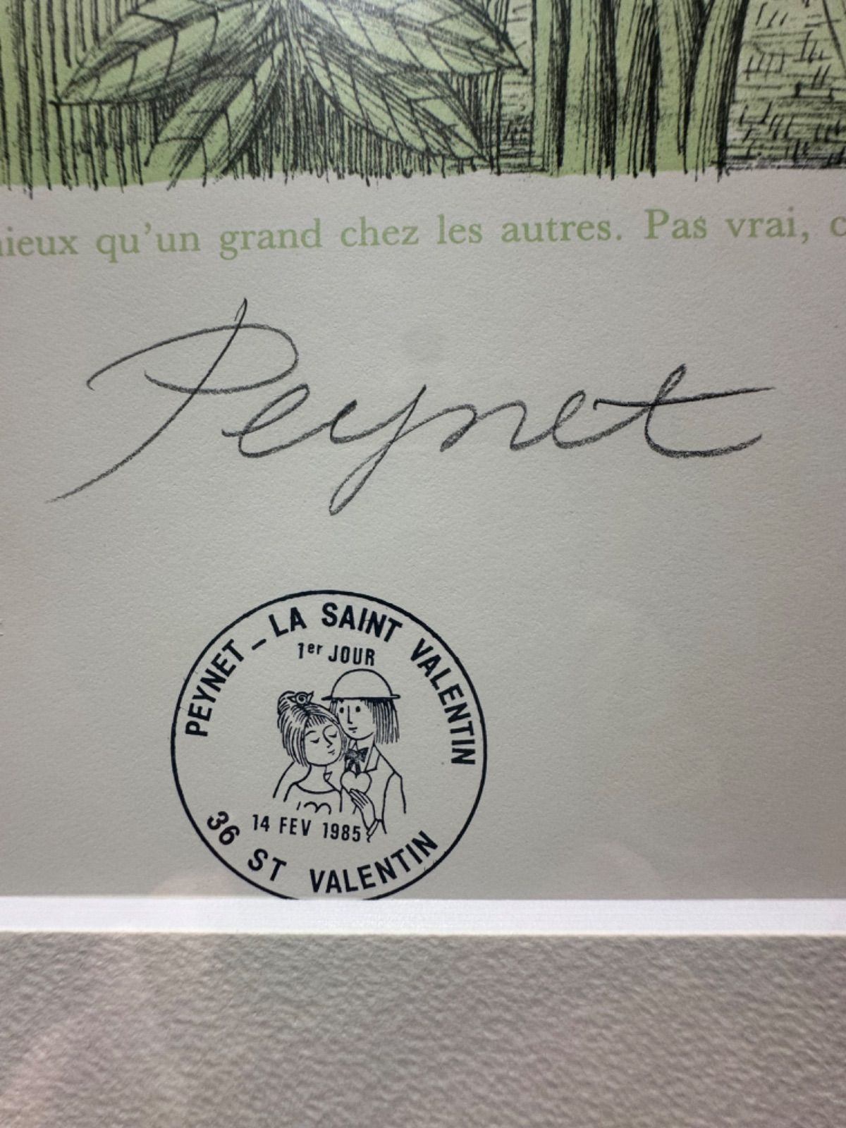 額付】【真作】レイモン・ペイネ「愛の家」リトグラフ 限定版画 作家