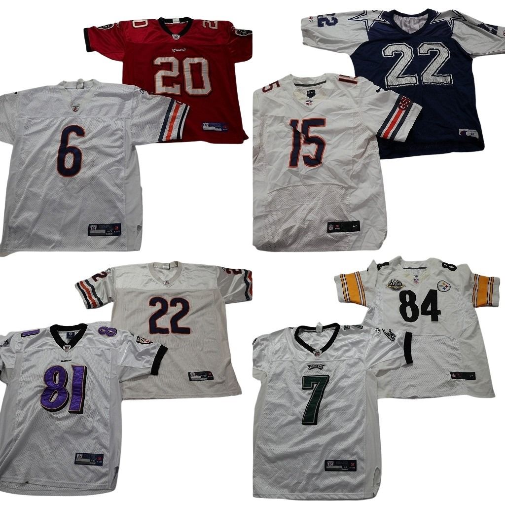 古着卸 NFL ゲームシャツ ユニフォーム 8枚セット メンズ 48 スティーラーズ ナイキ チャンピオン プロチーム 古着 NA6147