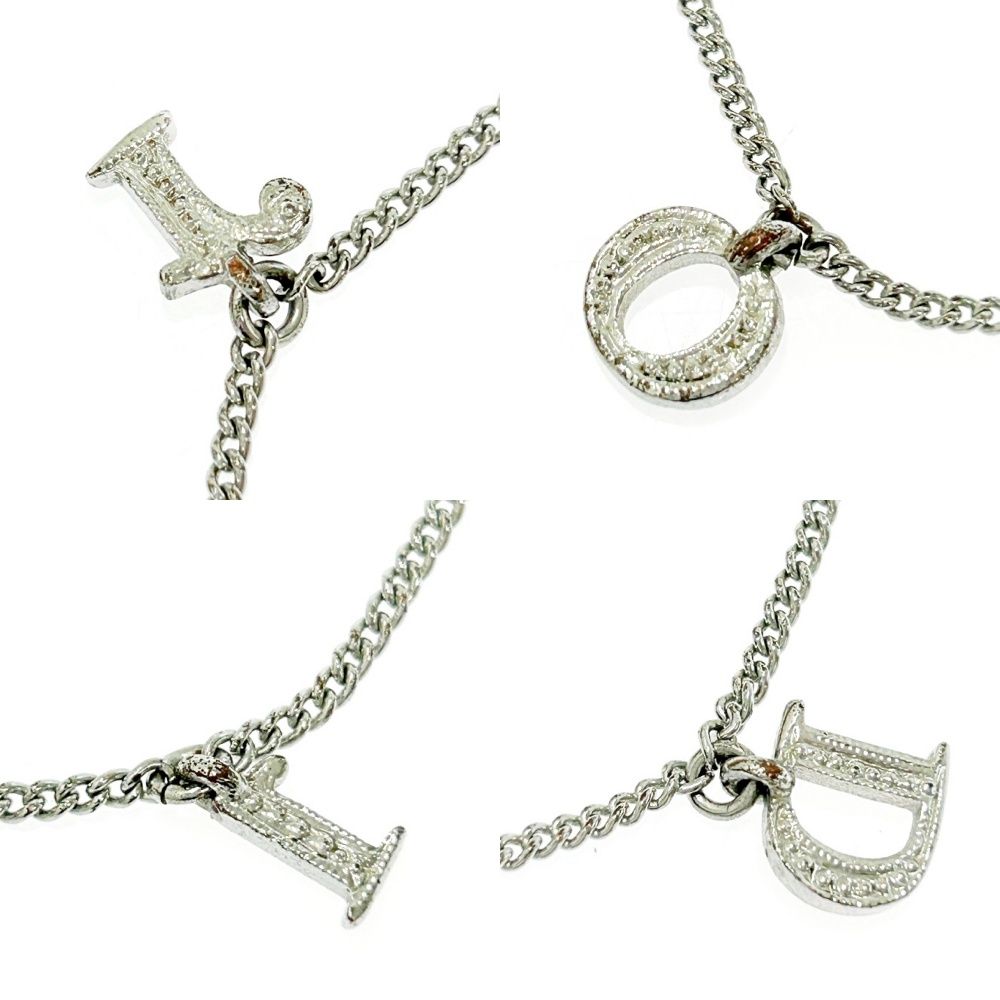中古】Christian Dior クリスチャンディオール メタル ラインストーン