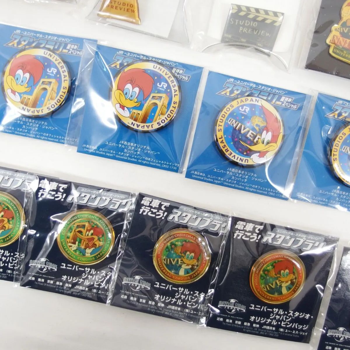 ユニバ×JR西日本コラボピンバッジ