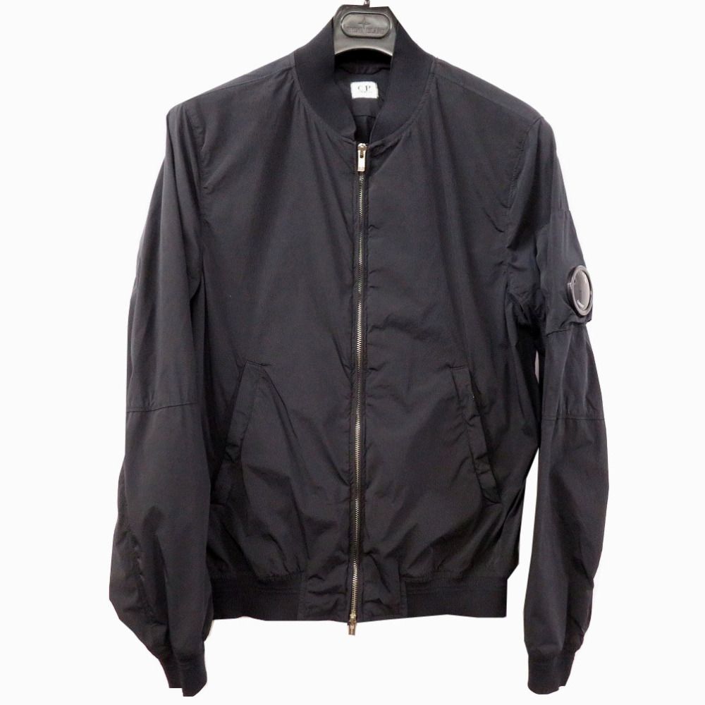 美品 CPカンパニー MA1 ゴーグル ナイロンジャケット 紺 52 0040