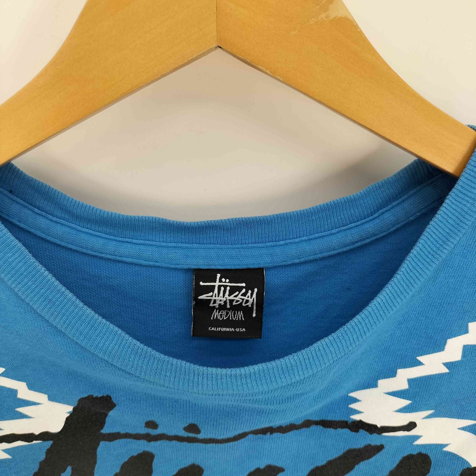 Stussy グラフィックSロゴTシャツ　00s STUSSY/ステューシー》00s ロゴ グラフィック Tシャツ 半袖 白