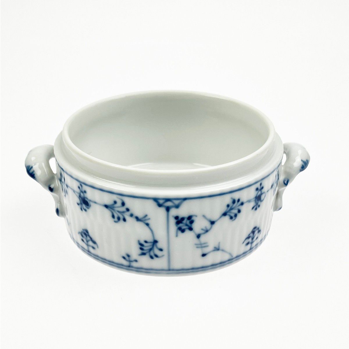 ROYAL ロイヤルコペンハーゲン ブルーフルーテッド シュガーポット 1985 91年代