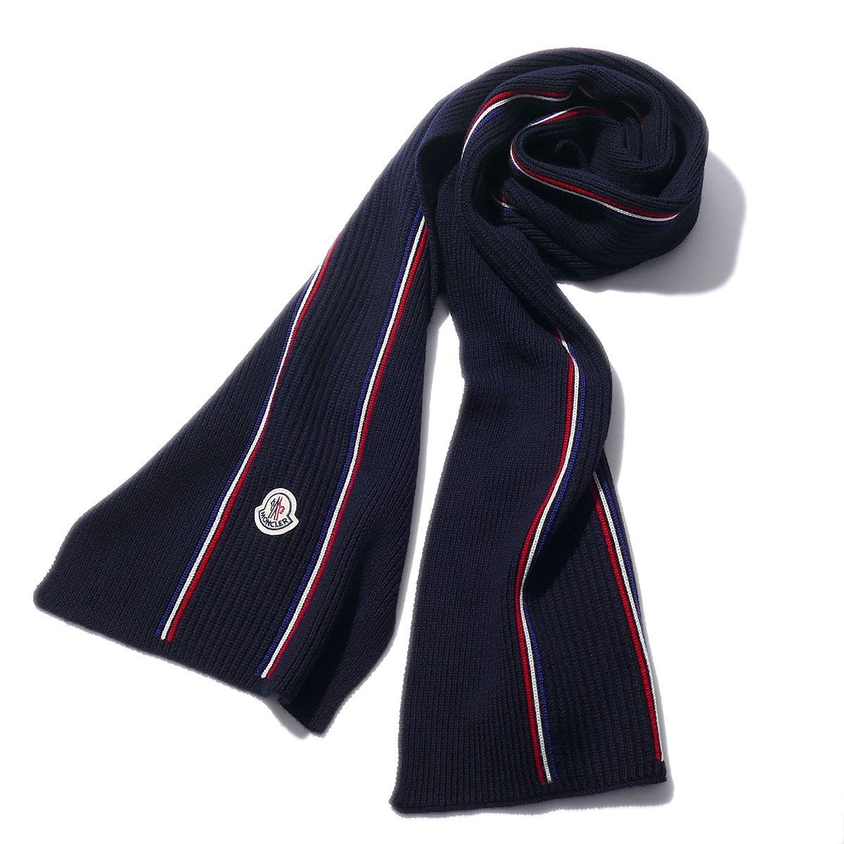 モンクレール ニットマフラー 3C00007 742ネイビー MONCLER ストール