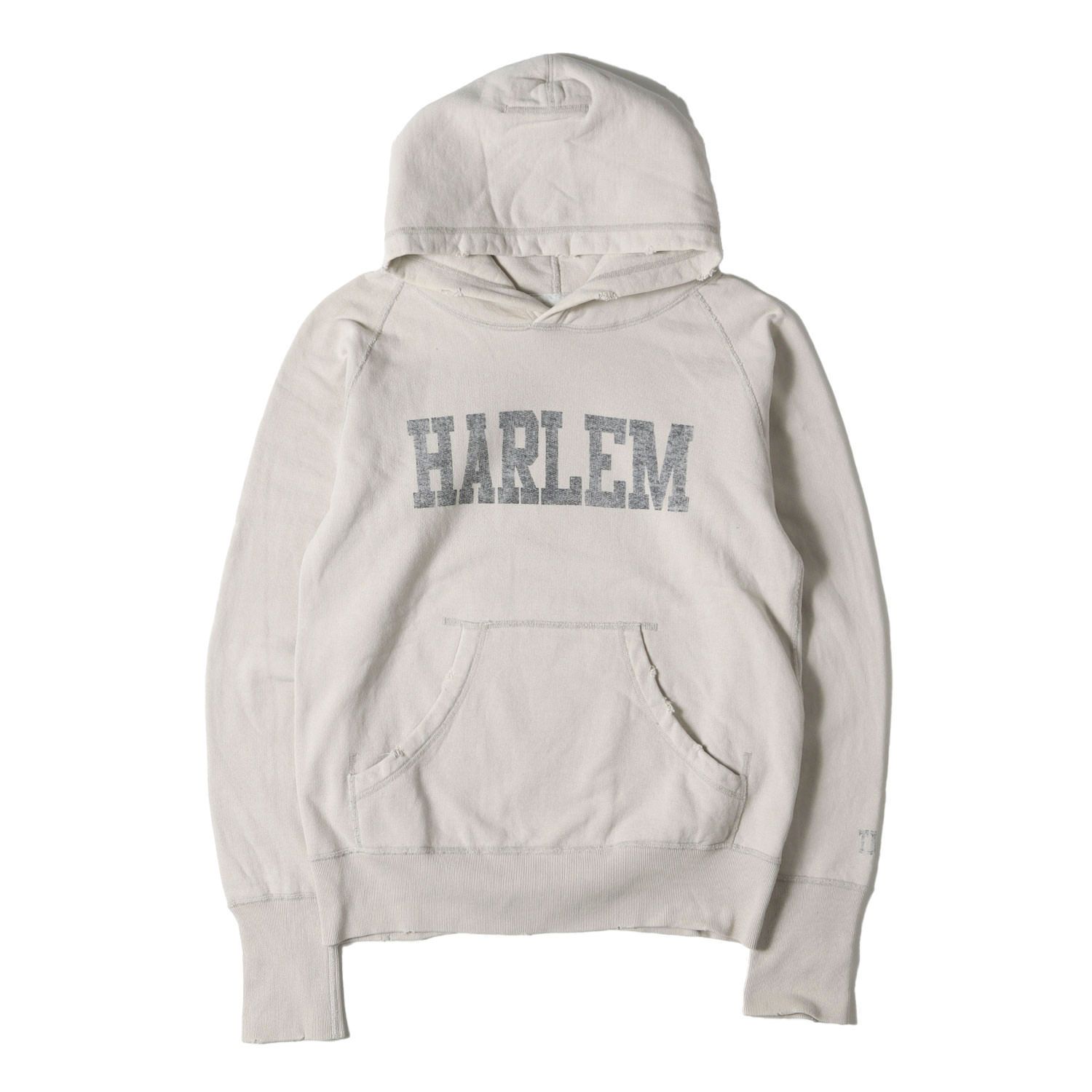TMT パーカー サイズ:S 00s ダメージ加工 HARLEMロゴ ヘビー 