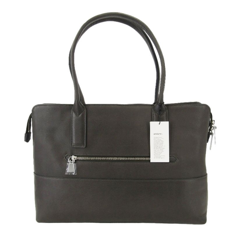 aniary アニアリ トートバッグ 36-02003 ビジネスバッグ グレー Artisan Leather 牛革 Charcoal Gray 24004501