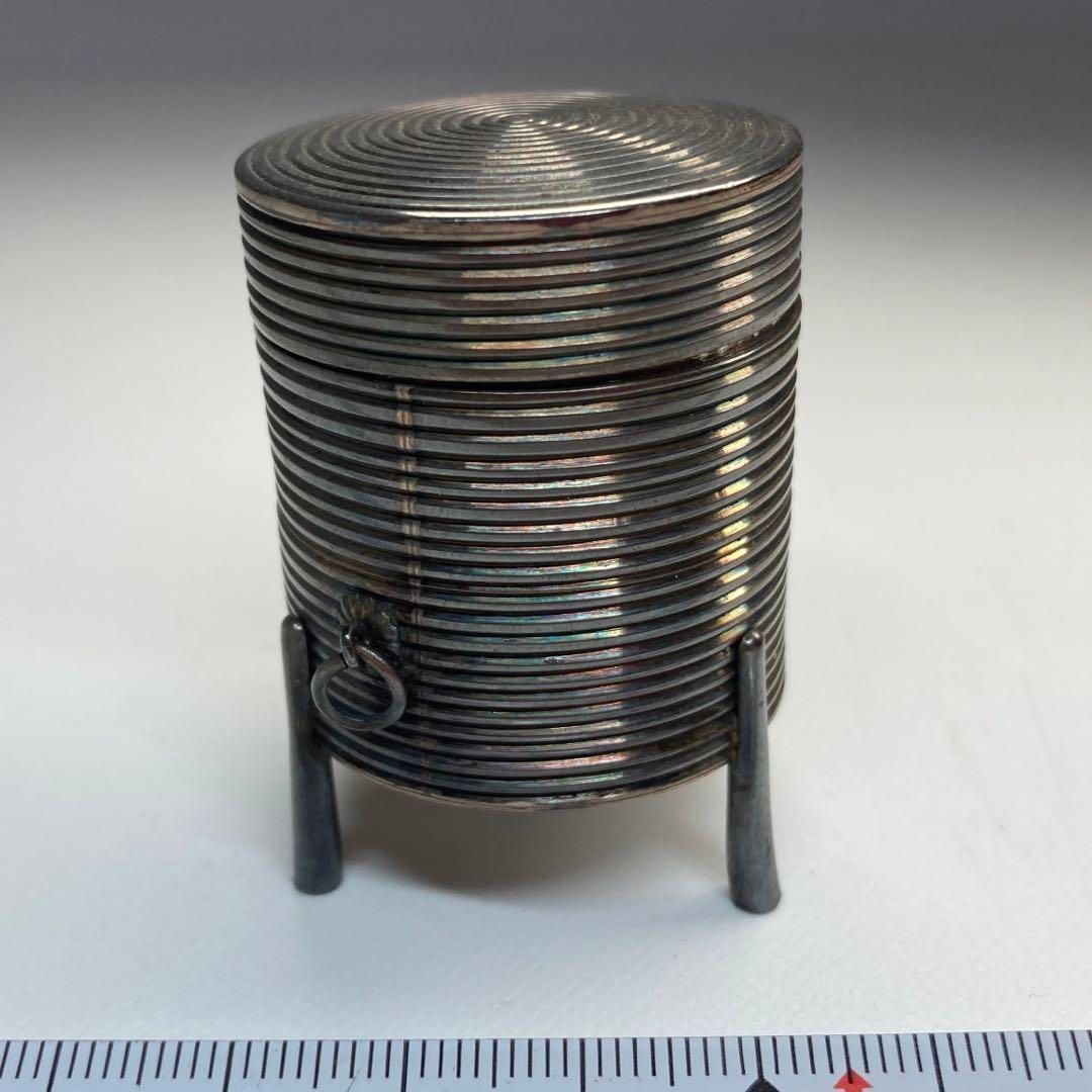 純銀 ボンボニエール 32g 高さ4.8㎝ 東Y5-0602 2Fトトチ