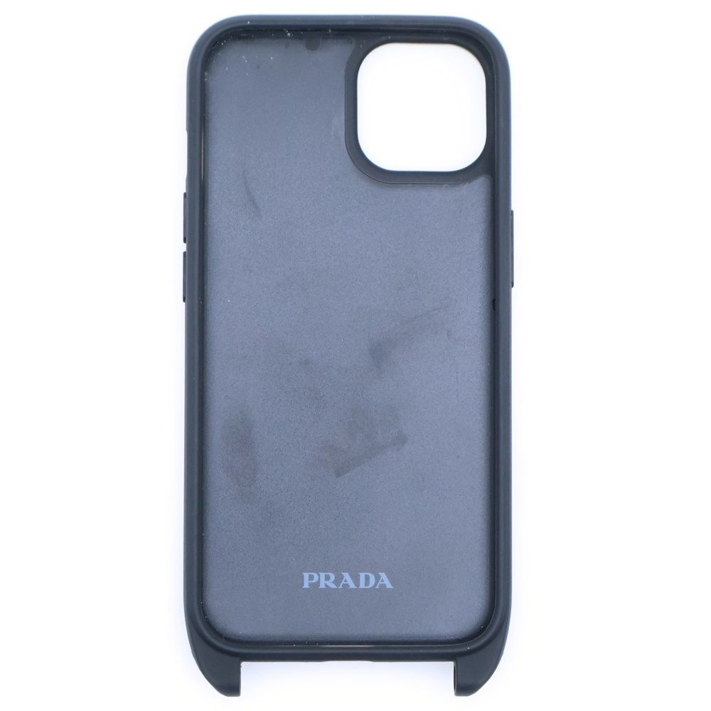 ◇プラダ◇1ZH197/レザー/サフィアーノ/トライアング/iPhoneケース 直営店買付 PRADA サフィアーノレザー iPhone16 Pro &16 Pro Max