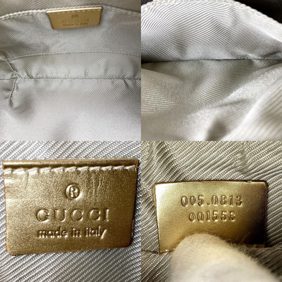 美品 GUCCI グッチ GG柄 ホーボーバッグ ショルダーバッグ 肩掛け 