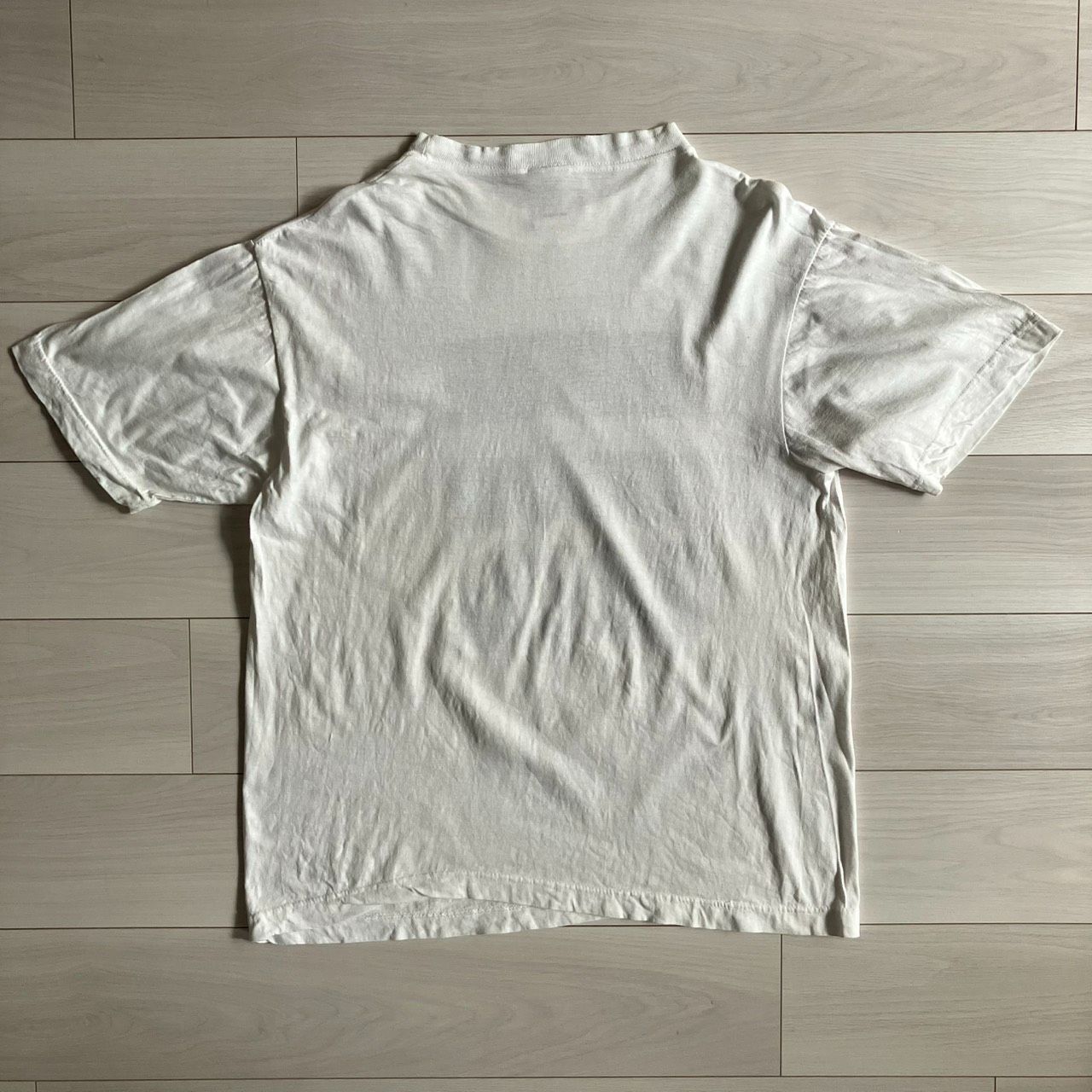 90s～ Tシャツ モーション文字 モザイク文字 ぼかし文字 Lサイズ