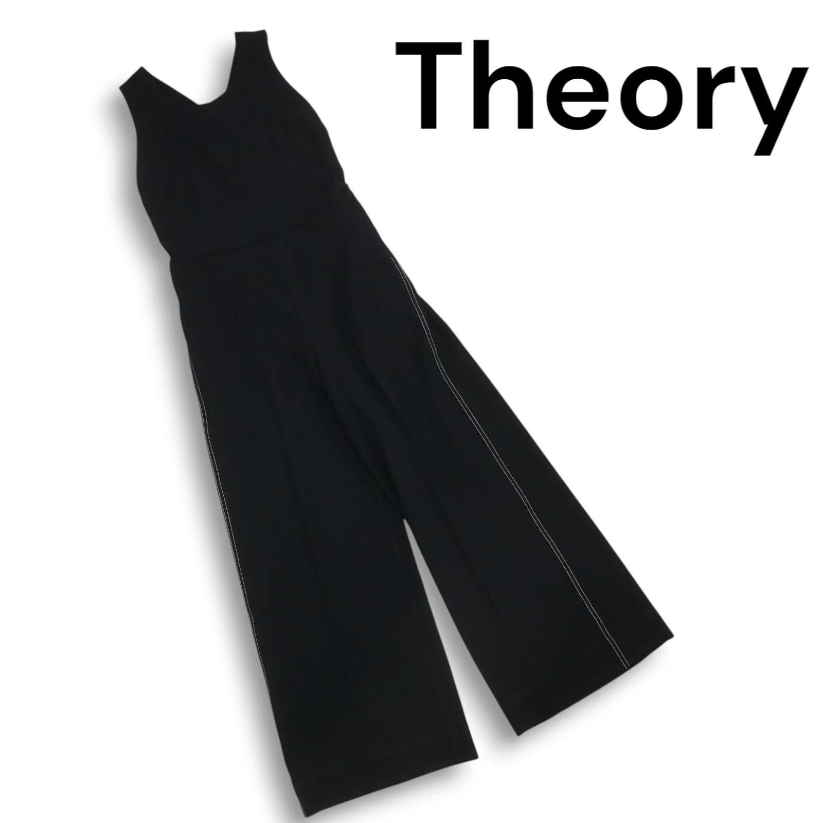 theory/セオリー　ジャンプスーツ　オールインワン　ブラック　Mサイズ theory/セオリー ジャンプスーツ オールインワン ブラック Mサイズ