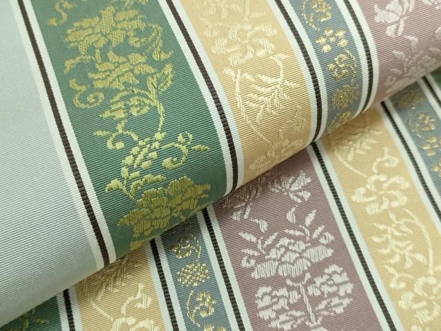 平和屋本店■極上　本場筑前博多織　両面　全通柄袋帯　献上　花唐草間道　逸品　DZAA5179kh5 平和屋本店□極上 本場筑前博多織 両面 全通柄袋帯 献上 花唐草間道