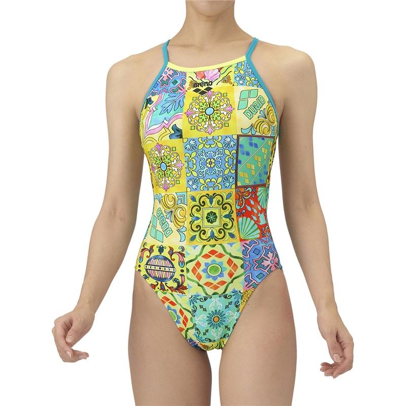 新品】アリーナ女子水着ARN4060W BKBUカラー Lサイズ arena（アリーナ