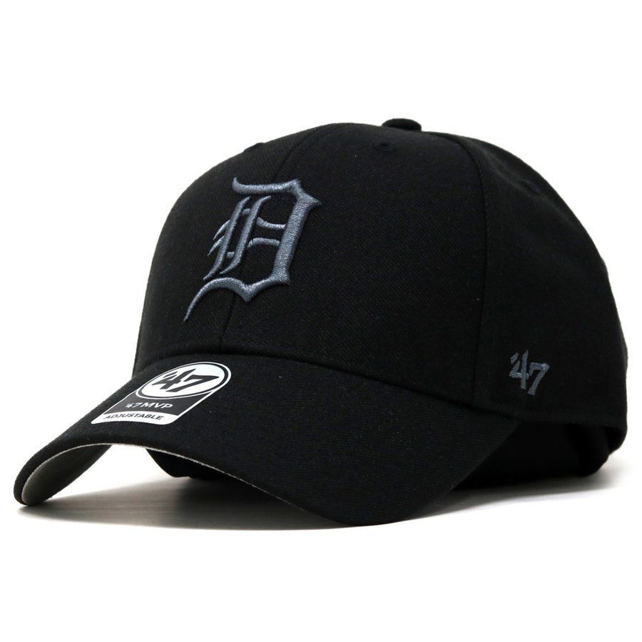 キャップ 47brand 春夏 秋冬 フォーティーセブン マジックアジャスター ツイル生地 Tigers '47 MVP Black x Charcoal Logo 【TB】