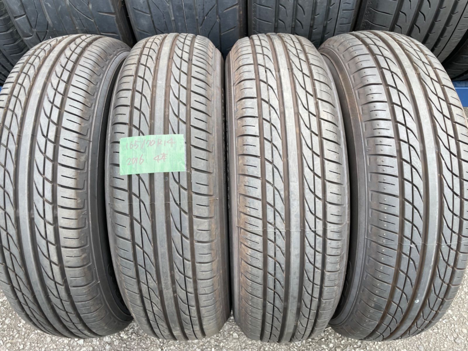 F0152］中古タイヤ4本セット！165/70R14 ヨコハマS73 2016年製造！送料  