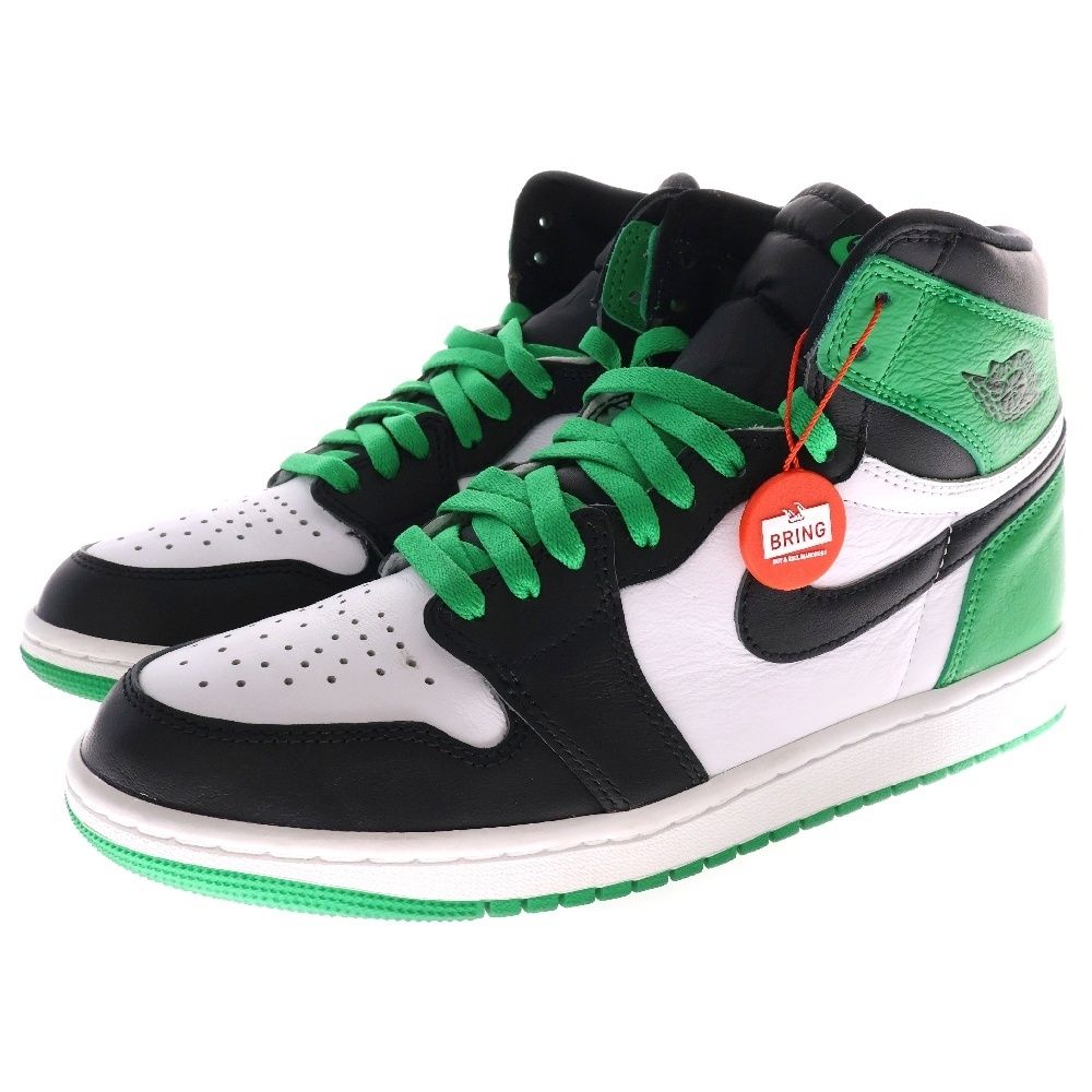 NIKE (ナイキ) AIR JORDAN 1 HI Black and Lucky Green DZ5485-031