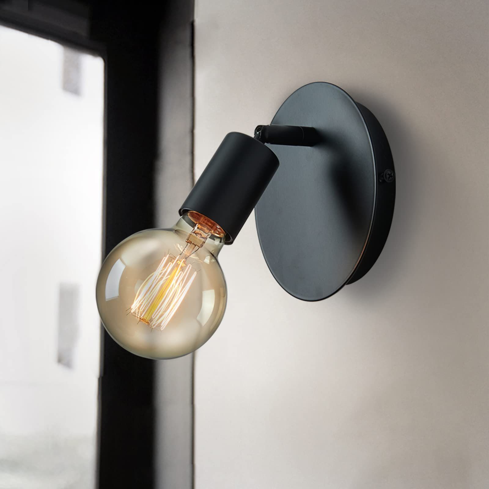 110V 家具・インテリア E26口金対応のアンティーク調ブラケットライト