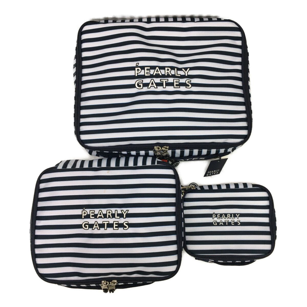 パーリーゲイツ　新品　ゴルフ　マルチポーチ　ホワイト　白　pa2 パーリー ゲイツ マルチポーチ（ゴルフ｜スポーツ