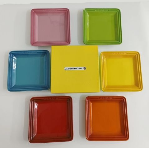 LE CREUSET ルクルーゼ オリエンタル スクエアプレート4色セット
