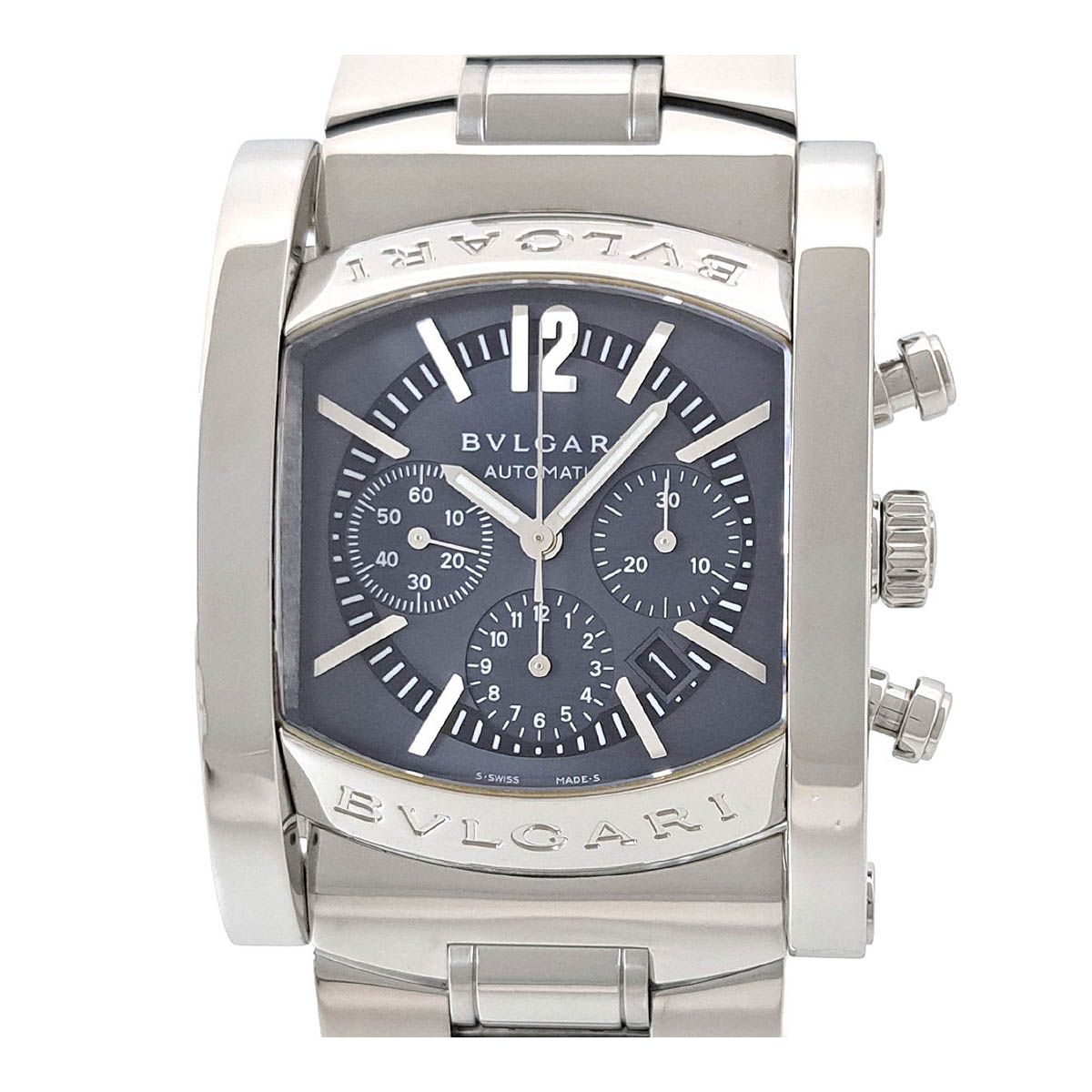 ブルガリ アショーマ クロノグラフ デイト AA44SCH 自動巻き ステンレススティール メンズ BVLGARI 時計