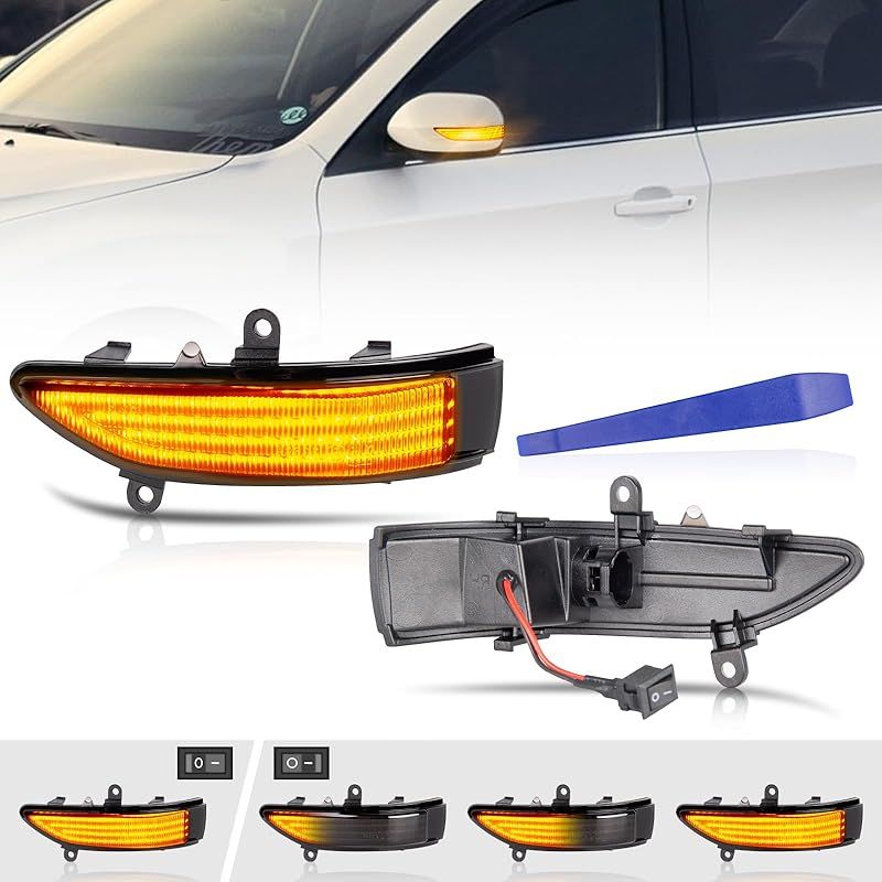 在庫セール POPMOTORZ スバル LED 流れる ドアミラーフォレスター SH後 レガシィ BLBP後 BMBR前ドアサイドミラー流れる LED ウインカー サイドシーケンシャル 車検対応 流れる|全点滅 切替 アウトバック BP後BR前 0