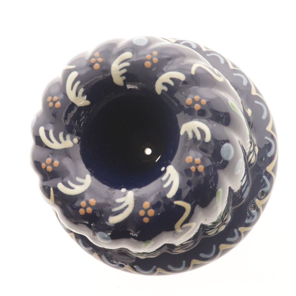 ヴィンテージ フランス アルザス 陶器 菓子型 クグロフ（直径18.2㎝高