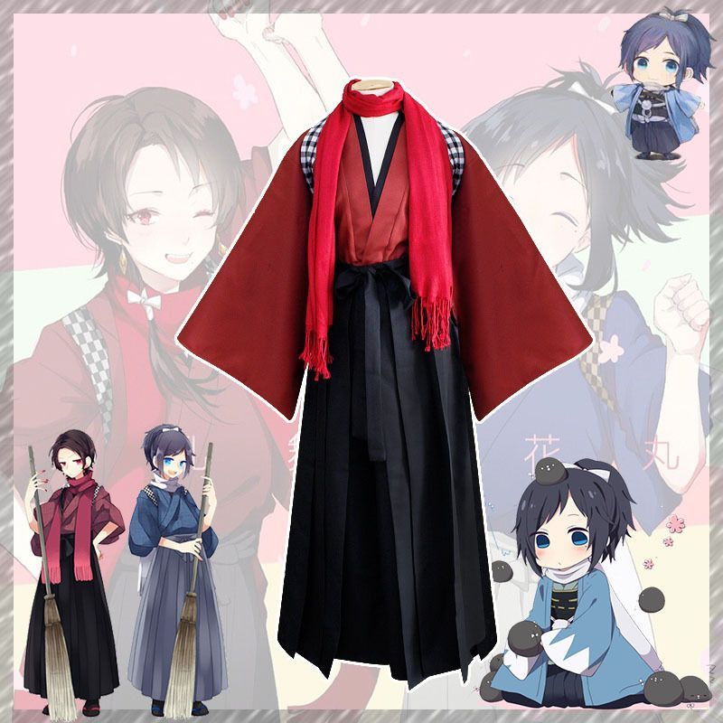 刀剣乱舞加州清光コスプレ 衣装 和服 大和守安定 内番 衣装 マフラー