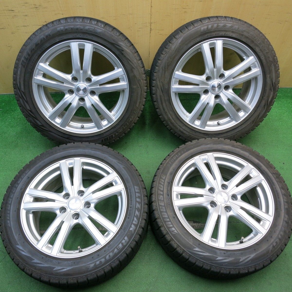 キレイ スタッドレス 215|55R17 ブリヂストン ブリザック REVO GZ DUFACT デュファクト 17インチ PCD114.3|5H 5061205AKス