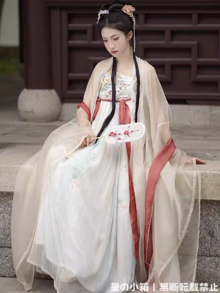 豪華刺繍 漢服 かんふく 古風衣装 レトロ風 中華ロリータ コスプレ ワンピース 唐装 仙女服 中華風 美しい刺繍 撮影会 舞台演出 推し活 仮装 HF-269